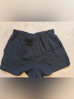 GAP Black Lightweight Cotton Gauze Women's Shorts